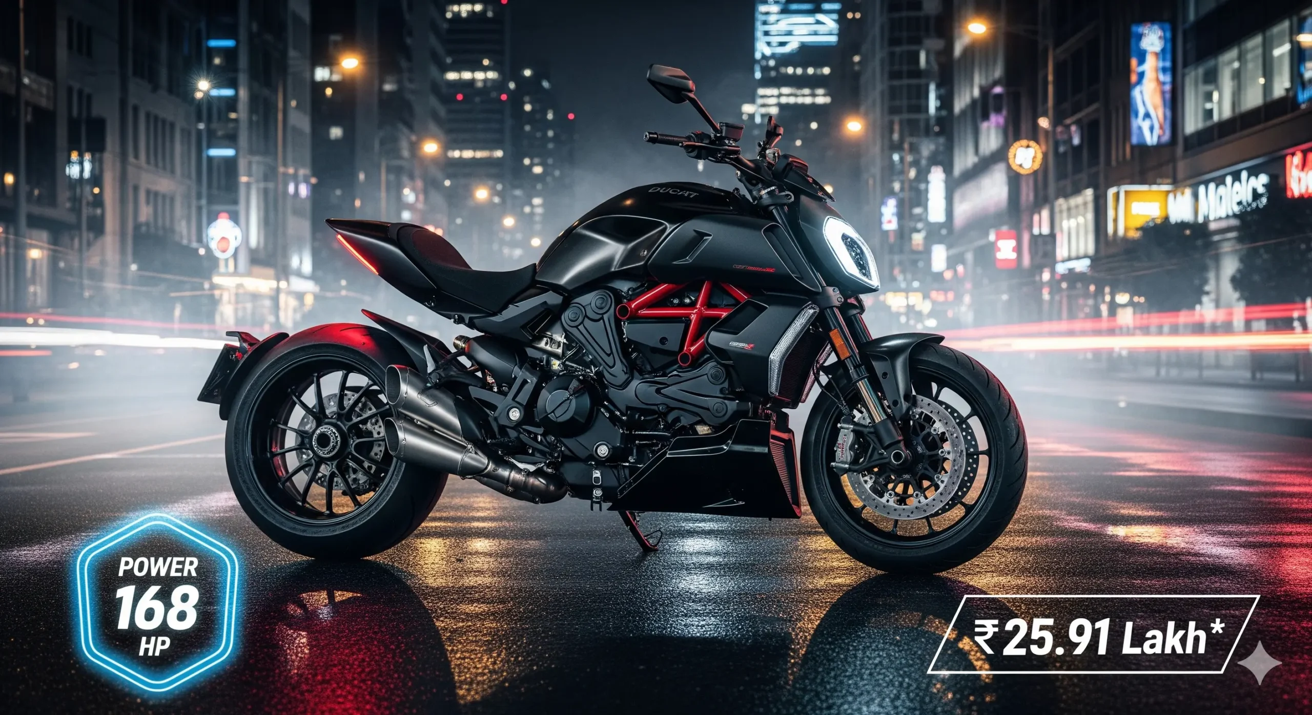 गरीबों का नहीं, मिडिल क्लास बाइकरों का Dream Monster – Ducati Diavel V4: 1158cc V4 Power -दमदार फीचर्स, कीमत करीब ₹26 लाख