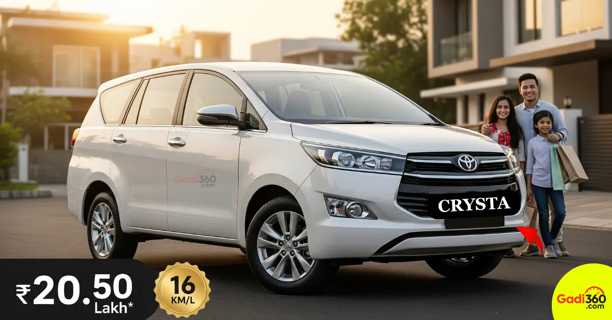 Toyota Innova Crysta 2025 – Luxury, Mileage & Comfort in One Perfect MPV
