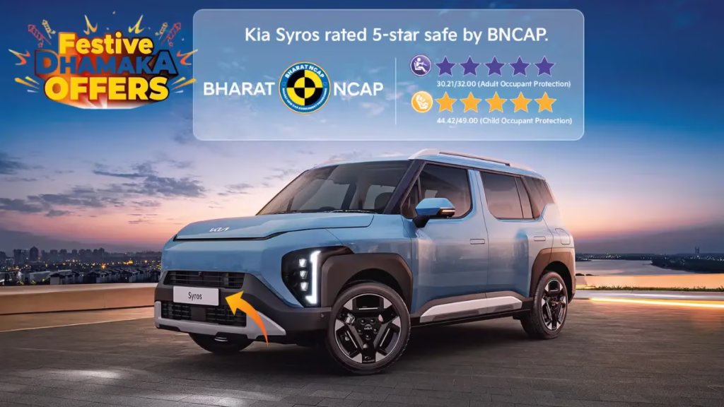 Kia Syros 2025 Launched – 520KM Range, Smart ADAS Tech & Futuristic Coupe SUV Design Under ₹8.1 Lakh! 13 Kia Syros